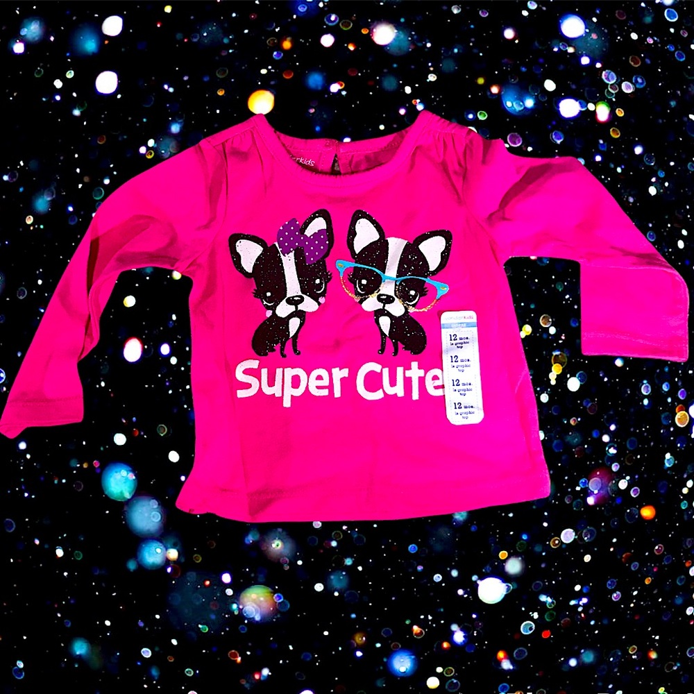 Dog Lover Super Cute Puppies Glittery Sparkle Top